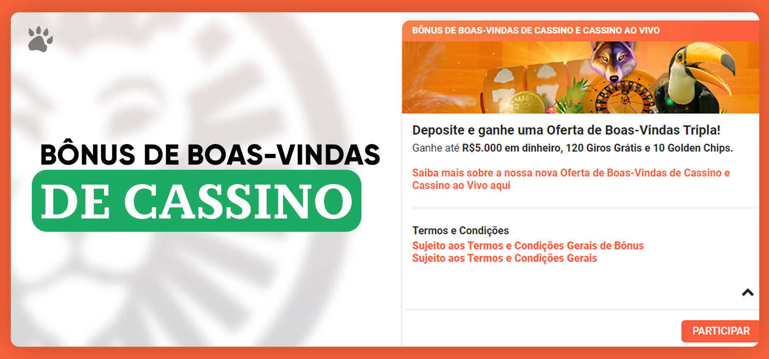 bônus de boas vindas de cassino leovegas